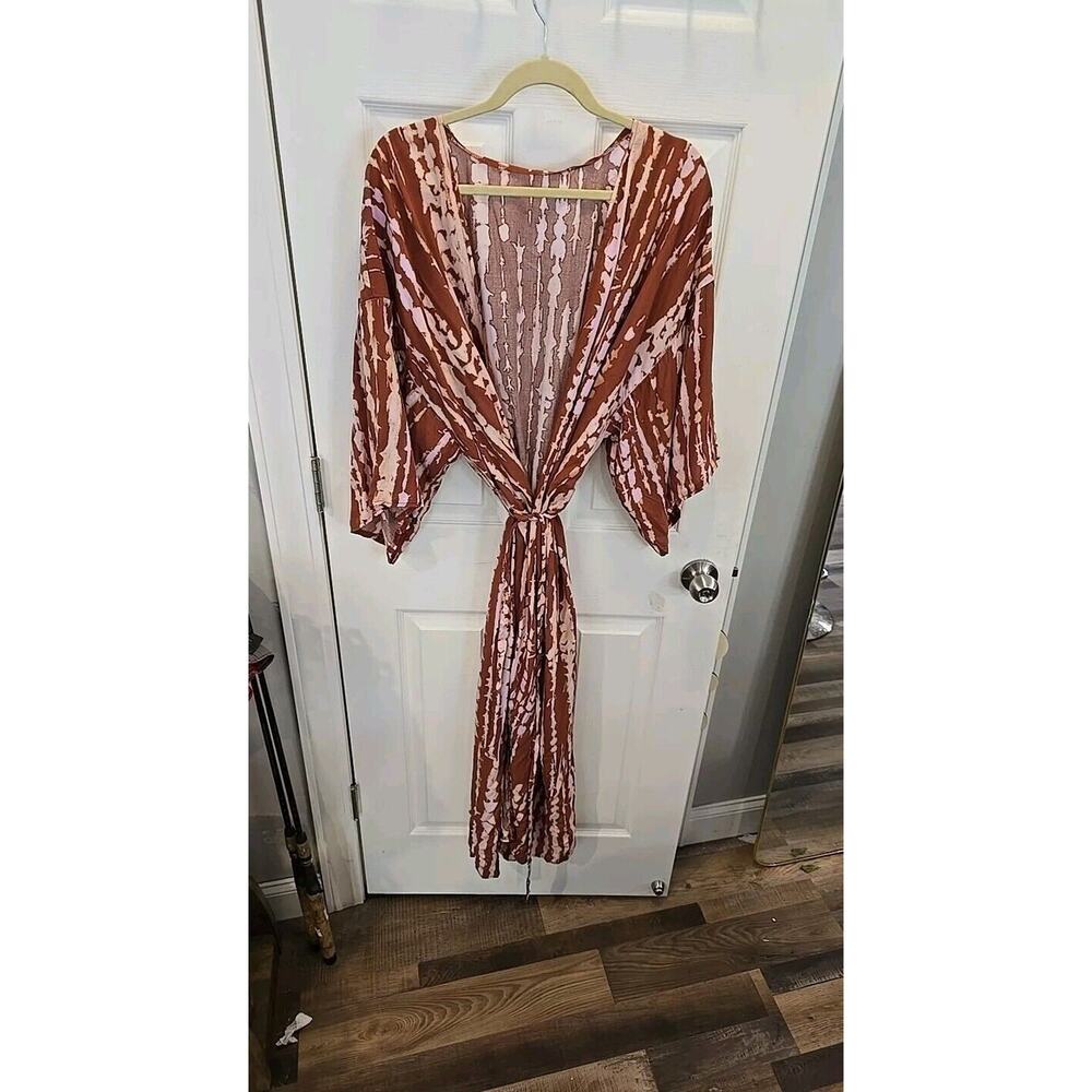 Summer Womens Cover Up, House Robe, Soft And Comfy, Long. 1/2 Sleeve Fast Ship